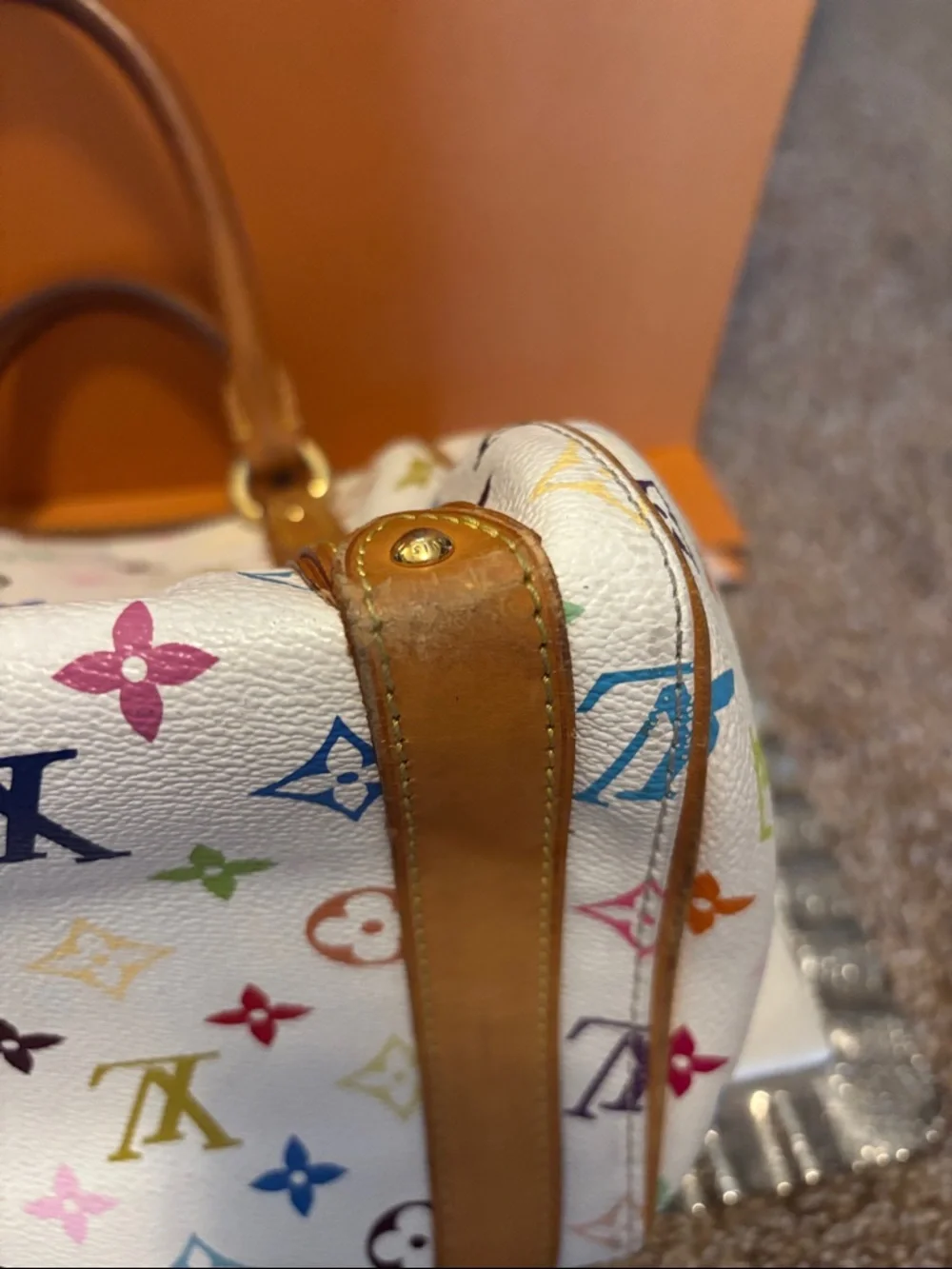 Louis Vuitton White Multicolor Monogram Priscilla Murakami purse bag - Picture 12 of 16